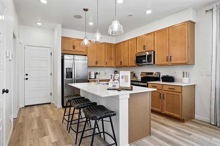 Representative furnished interior of a home built from the Frontier by Taylor Morrison in Parterre Townhomes - The Westerly Collection, Thornton (Image 14).