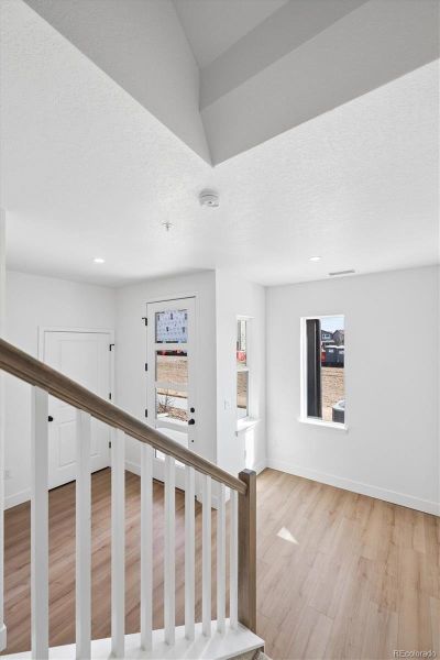 Entrance on lower level