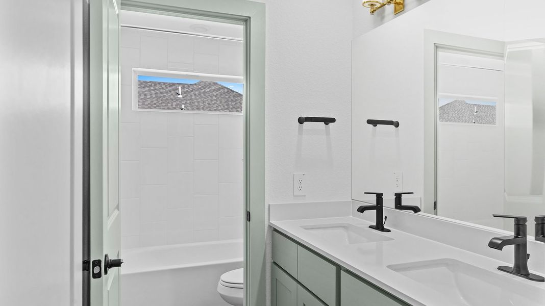 Furnished interior view inside a new home in Westland Ranch 50' Homesites, League City (Image 7).