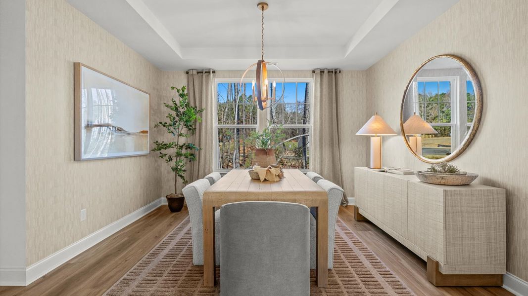 Furnished interior view inside a new home in Whispering Pines, Franklinton (Image 9).