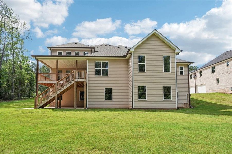 Front exterior of a new home in , Douglasville, GA, highlighting curb appeal (Image 25).