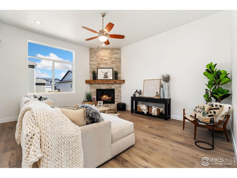 Furnished interior view inside a new home in Prairie Song, Windsor (Image 12).