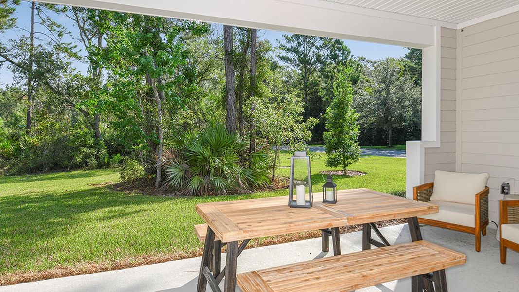 Representative exterior details of a home built from the Magdalen by Taylor Morrison in Colbert Landings, Palm Coast (Image 2). Representative exterior details of a home built from the Magdalen by Taylor Morrison in Colbert Landings, Palm Coast (Image 2).