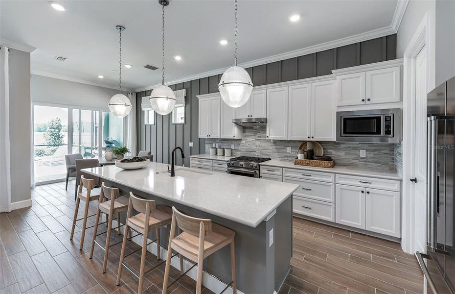 Furnished interior view inside a new home in BeachWalk by Manasota Key, Englewood (Image 5).