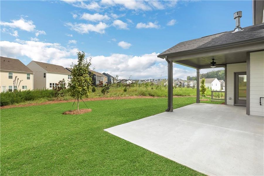 Exterior details and patio area of a home in Twin Lakes, Hoschton (Image 3).