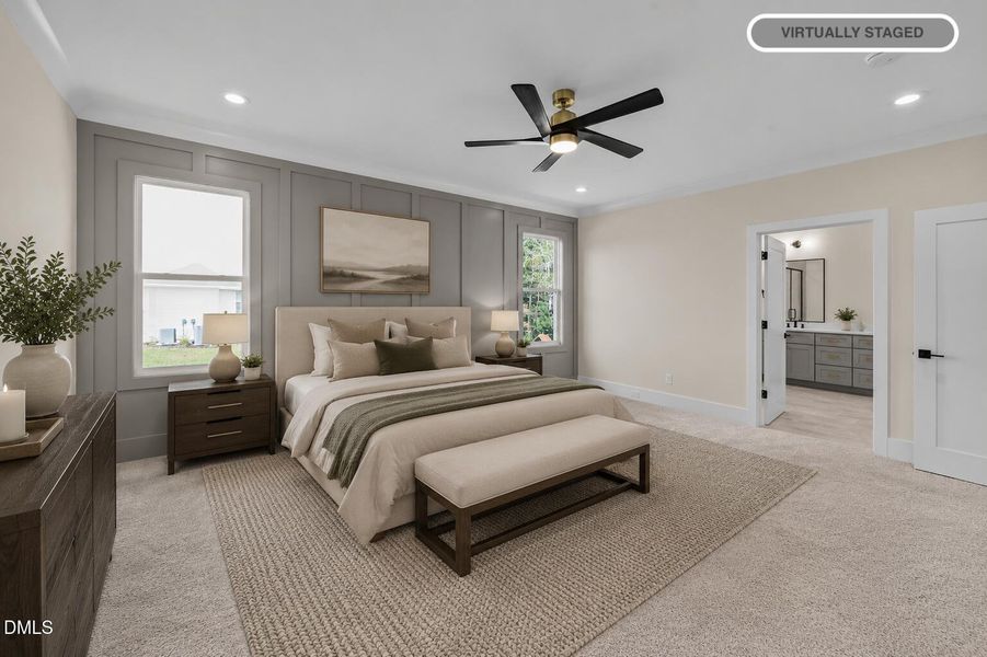 Lot 44 staged bedroom