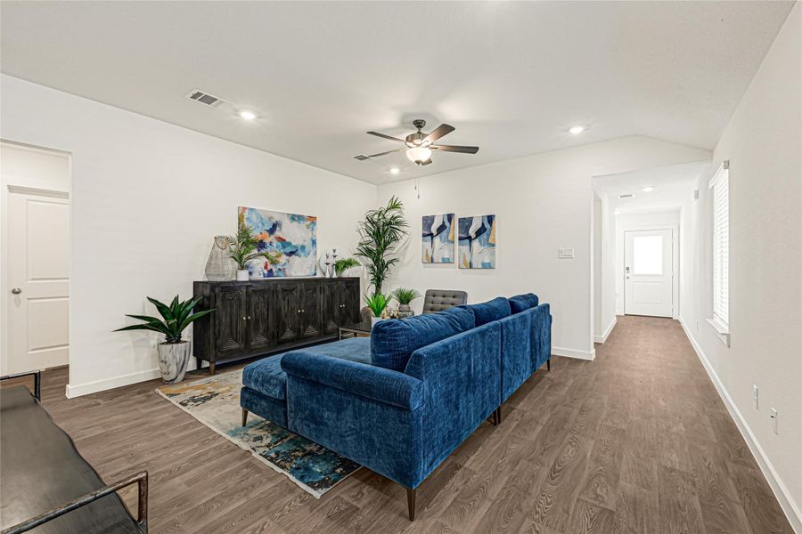Furnished interior view inside a new home in Tamarron, Fulshear (Image 11).