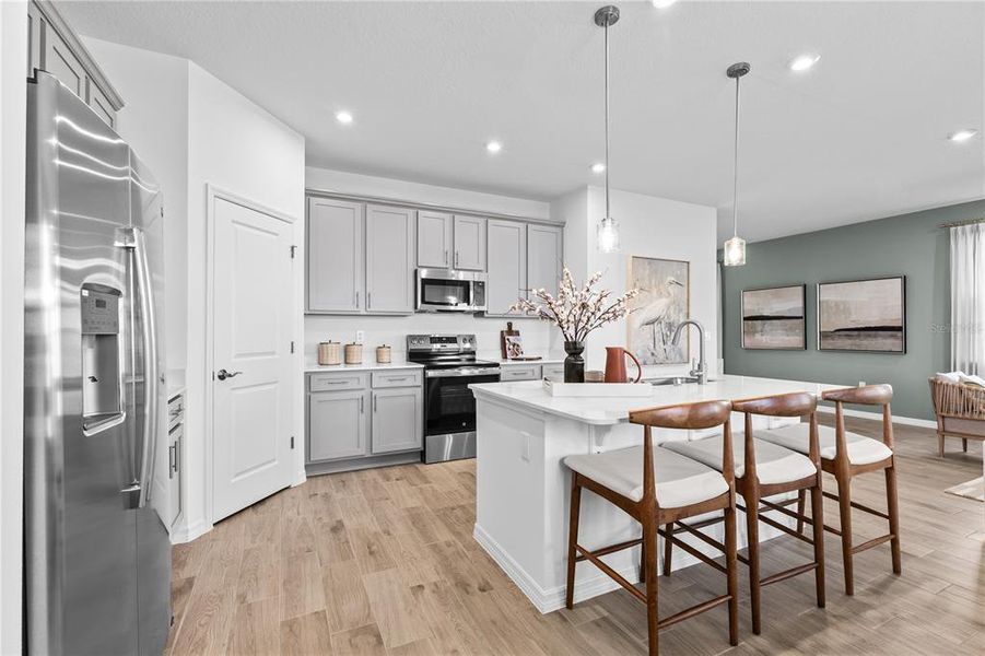 Furnished interior view inside a new home in Oakfield Trails, Parrish (Image 19). Furnished interior view inside a new home in Oakfield Trails, Parrish (Image 19).
