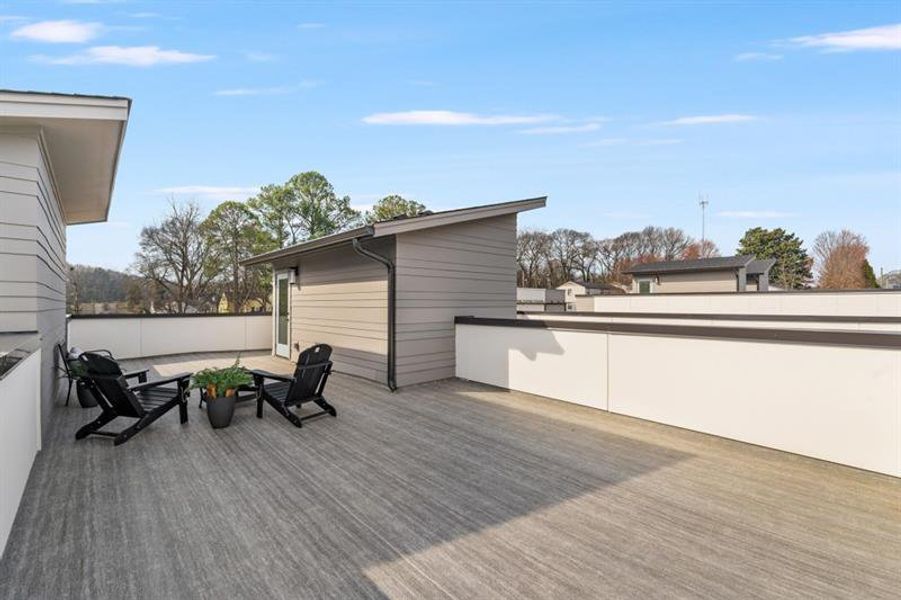 Exterior details and patio area of a home in Madison Park South, Atlanta (Image 26).