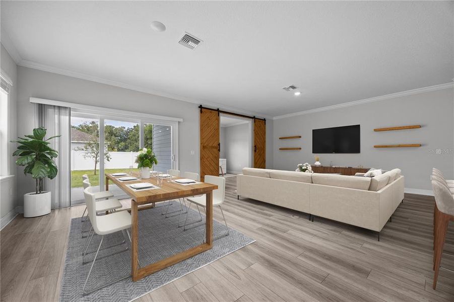 Furnished interior view inside a new home in , Newberry (Image 9).