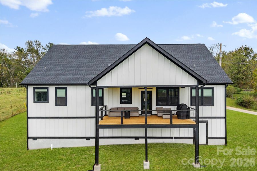 Exterior details and patio area of a home in , Leicester (Image 3). Exterior details and patio area of a home in , Leicester (Image 3).