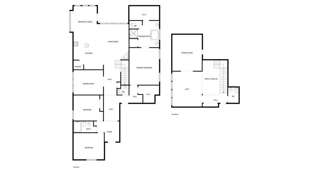 2D floor plan layout of this home in Shaded Tree, McKinney, TX (Image 5).