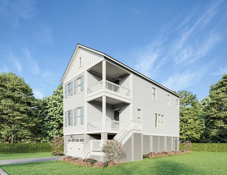 Exterior details and patio area of a home in Mount Pleasant Homes, Mount Pleasant (Image 2). Exterior details and patio area of a home in Mount Pleasant Homes, Mount Pleasant (Image 2).
