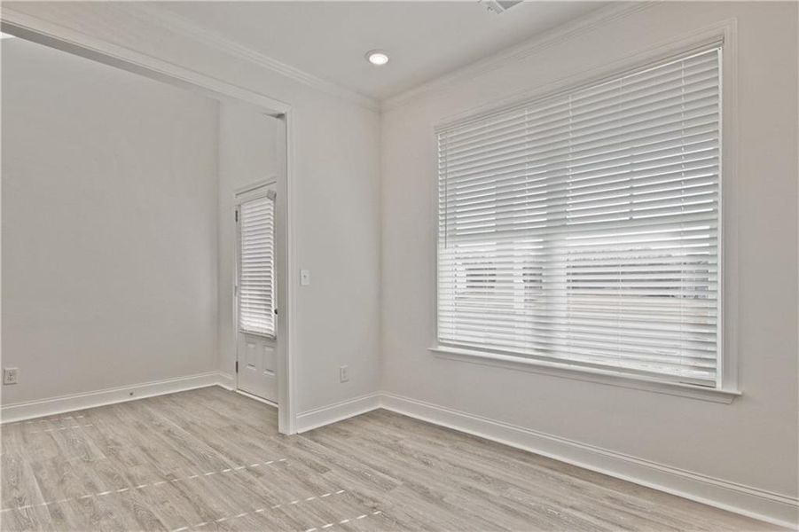 Spacious, unfurnished interior of a new home in Clark Farms, Flowery Branch (Image 23). Spacious, unfurnished interior of a new home in Clark Farms, Flowery Branch (Image 23).