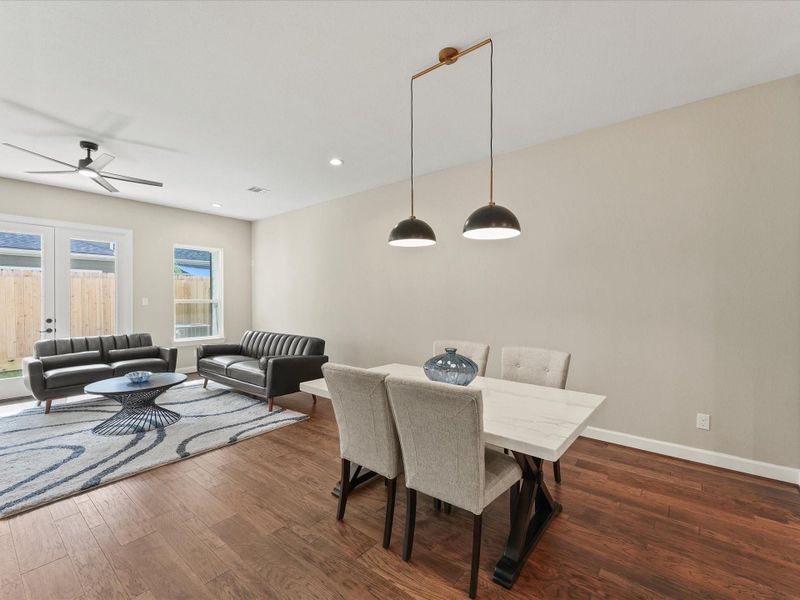 Furnished interior in a model home at Sunset Heights in Houston (Image 11). Furnished interior in a model home at Sunset Heights in Houston (Image 11).