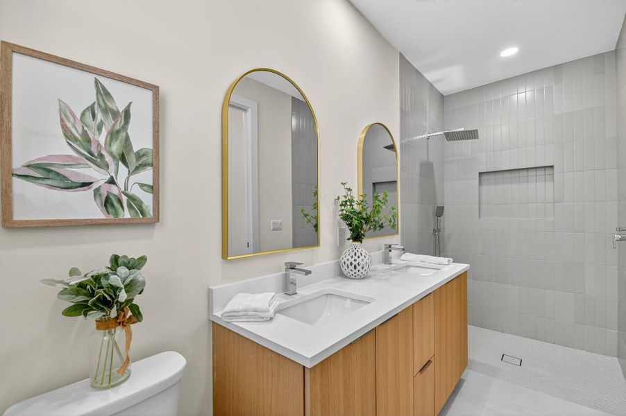 Furnished interior view inside a new home in , Jupiter (Image 50).