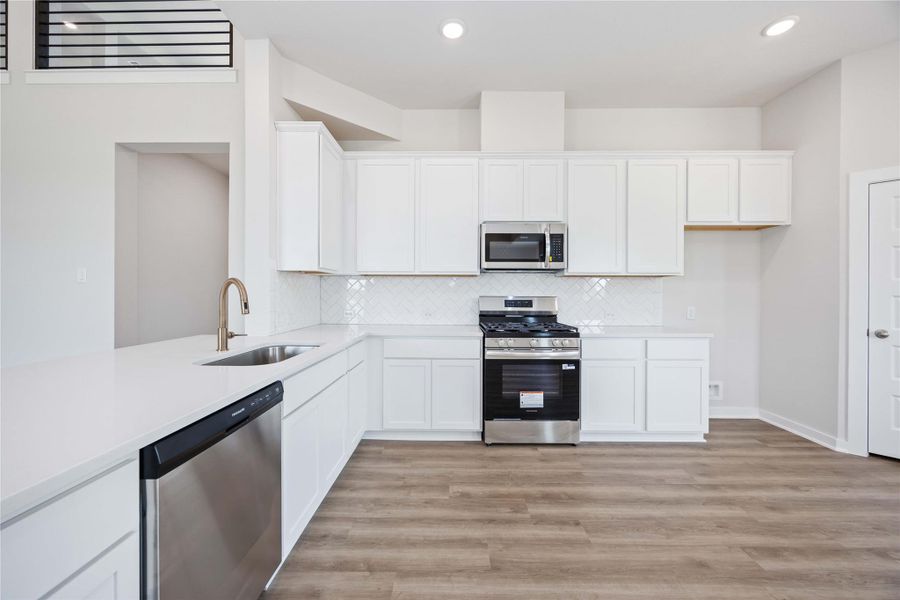 Furnished interior view inside a new home in , Sealy (Image 6).