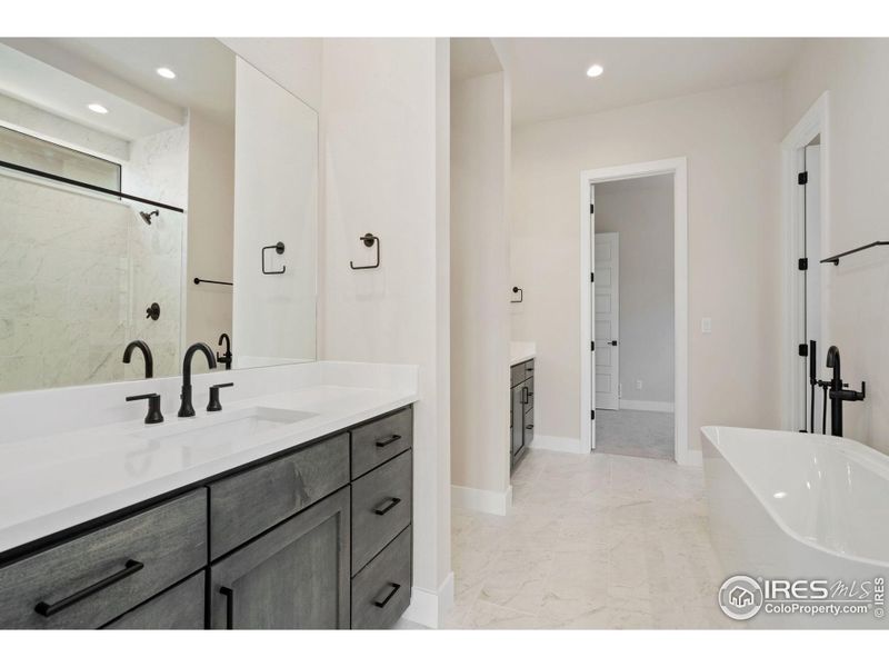 Furnished interior view inside a new home in The Fairways at RainDance, Windsor (Image 5).