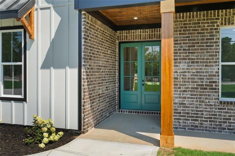 Exterior details and patio area of a home in , Powder Springs (Image 4). Exterior details and patio area of a home in , Powder Springs (Image 4).
