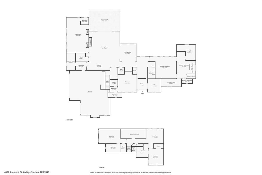 2D floor plan layout of this home in , College Station, TX (Image 5).