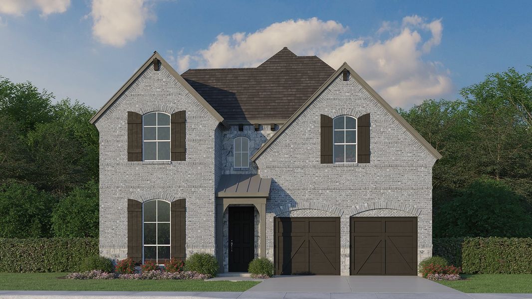 Plan 1137 Elevation C w/ Stone Plan 1137 Elevation C w/ Stone