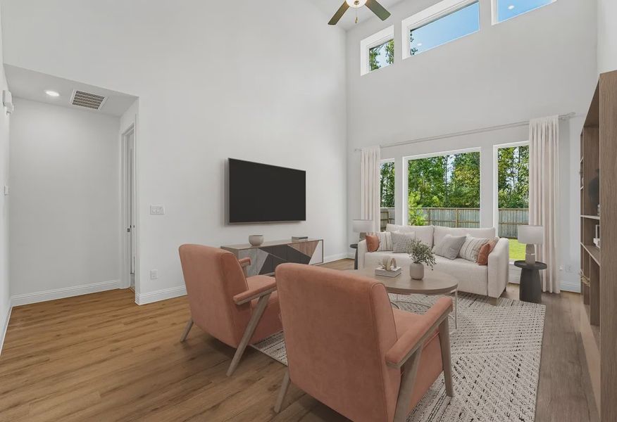 Plan 4059 Great Room - Staged, Look May Vary - 5 of 19