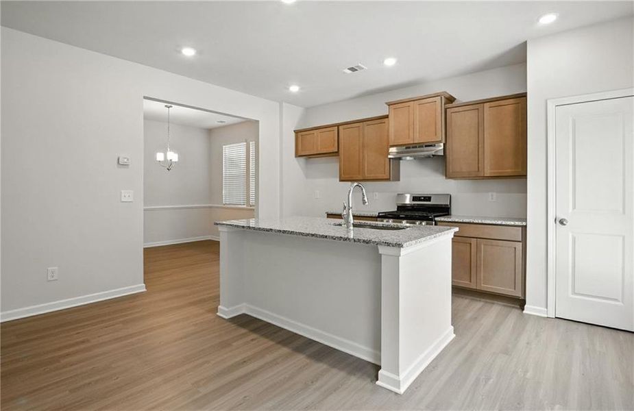 Furnished interior view inside a new home in Castleberry Pointe, Dawsonville (Image 5).