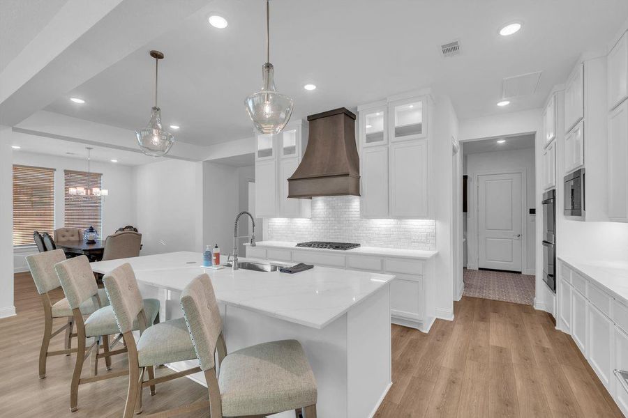 Furnished interior view inside a new home in The Highlands - 65', Porter (Image 11). Furnished interior view inside a new home in The Highlands - 65', Porter (Image 11).