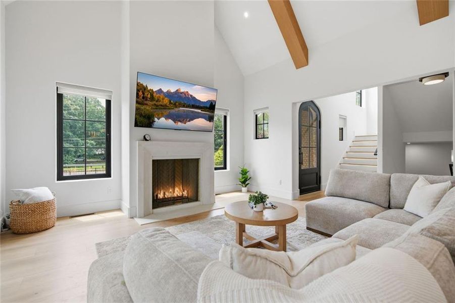 Furnished interior view inside a new home in , Alpharetta (Image 11).