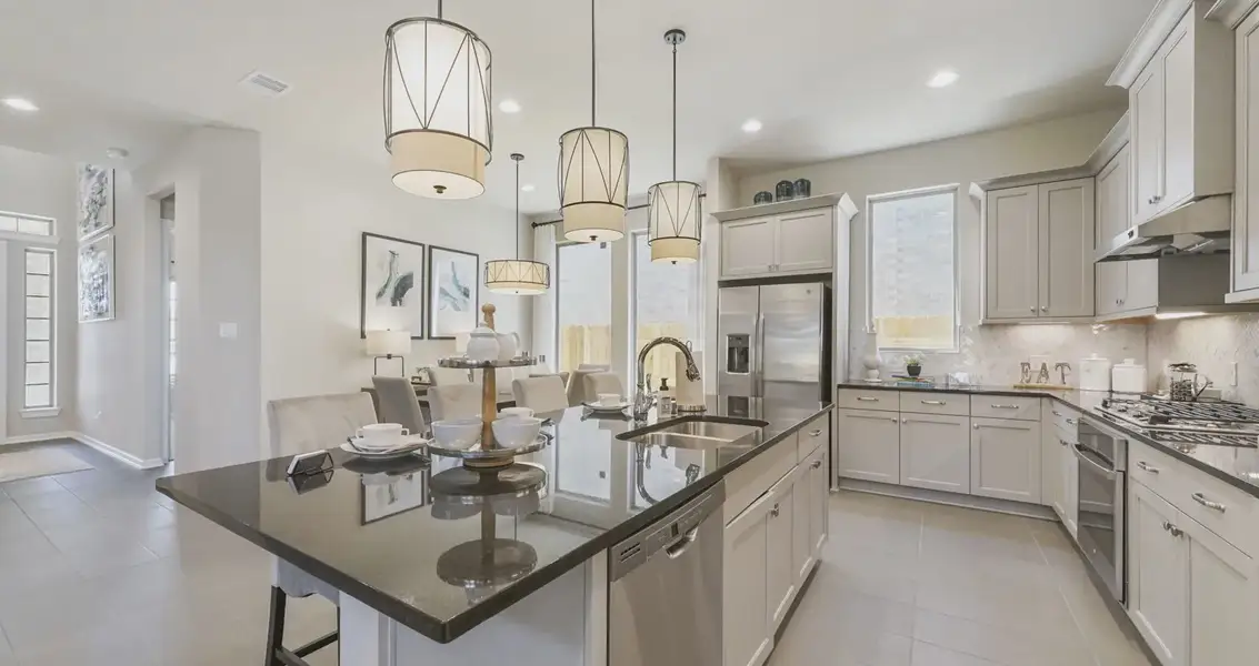 Representative furnished interior of a home built from the Medina by Chesmar Homes in Jordan Ranch 55's, Fulshear (Image 5).