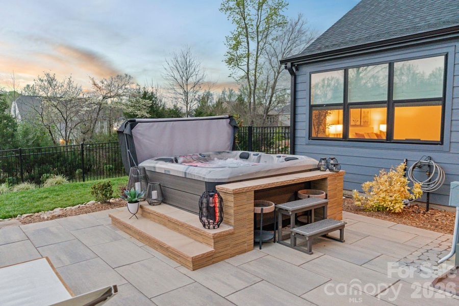 Exterior details and patio area of a home in Amara Chase, Huntersville (Image 28).