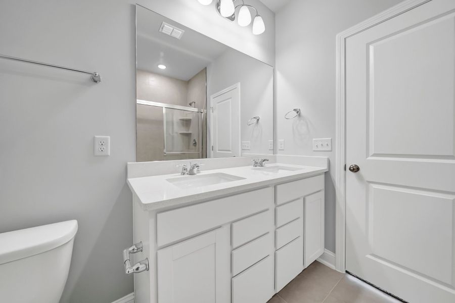 Furnished interior view inside a new home in Monroe Preserve, Chapin (Image 15).