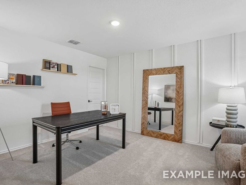 Representative furnished interior of a home built from the The Pinecrest B w/ 3rd Car by Davidson Homes LLC in Saddle Creek Ranch, Cibolo (Image 34).