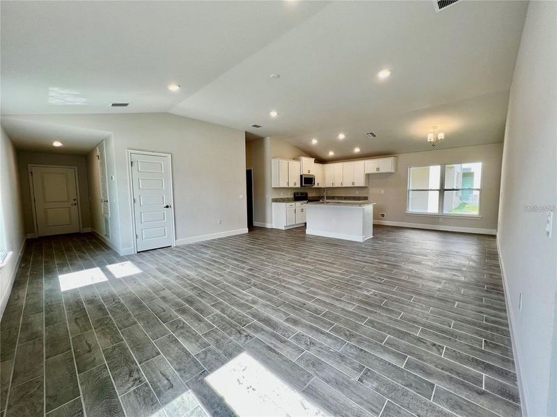 Representative unfurnished interior of a home built from the 1515 by Adams Homes in Winding Oaks, Weeki Wachee (Image 6). Representative unfurnished interior of a home built from the 1515 by Adams Homes in Winding Oaks, Weeki Wachee (Image 6).