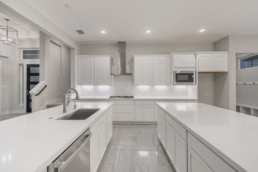 Representative furnished interior of a home built from the Rockwell by Chesmar Homes in Potranco Oaks 100's, Castroville (Image 5).