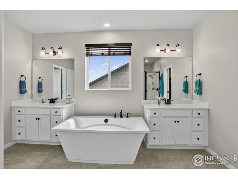 Furnished interior view inside a new home in Highlands Preserve, Mead (Image 25).