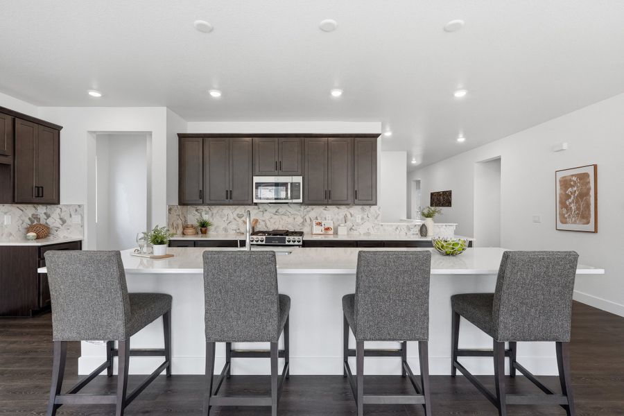Furnished interior view inside a new home in Trailstone, Arvada (Image 11).