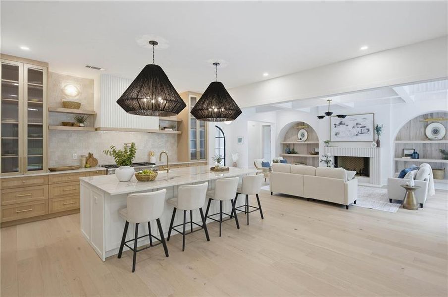 Furnished interior view inside a new home in , Atlanta (Image 60).