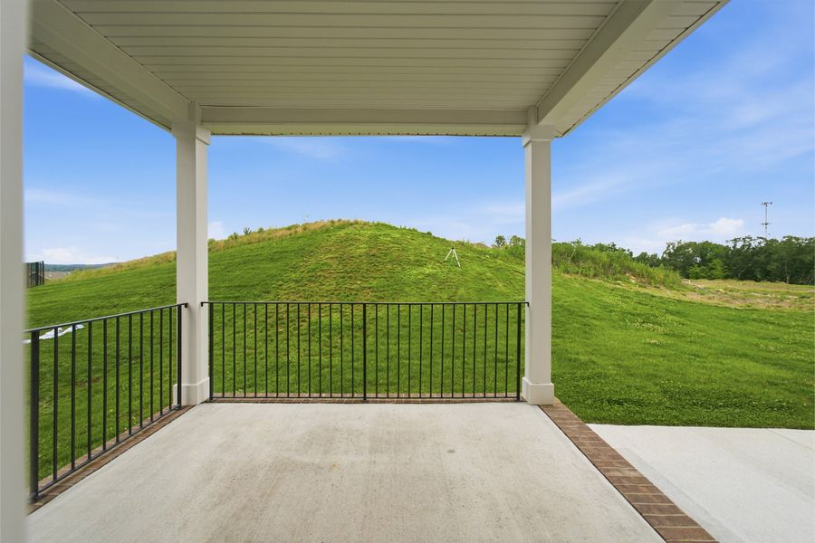 Exterior details and patio area of a home in The Retreat at Norman Farm, Hendersonville (Image 4).