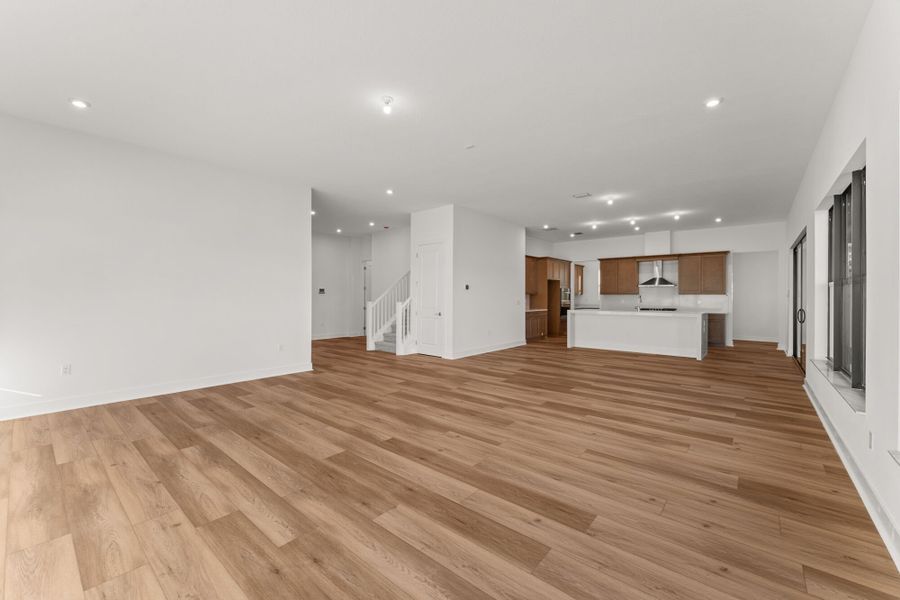Representative unfurnished interior of a home built from the Cape by Mattamy Homes in Newfield - Rosette Park, Palm City (Image 12).