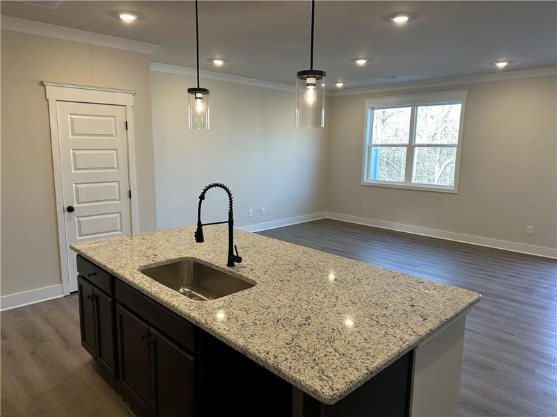 Furnished interior view inside a new home in Millstone at Mundy Mill, Gainesville (Image 6). Furnished interior view inside a new home in Millstone at Mundy Mill, Gainesville (Image 6).
