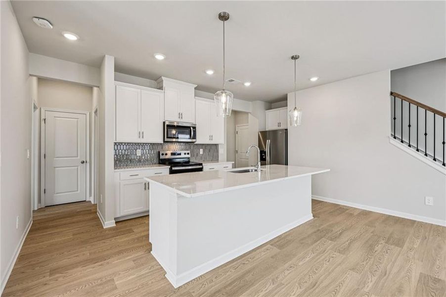 Furnished interior view inside a new home in Hawthorne Station, College Park (Image 9).