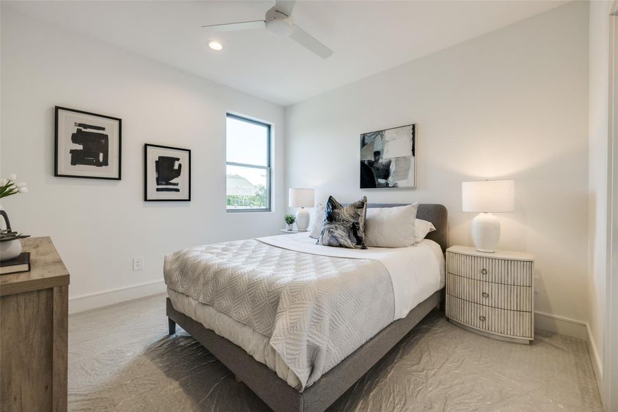 Furnished interior view inside a new home in , Houston (Image 24).
