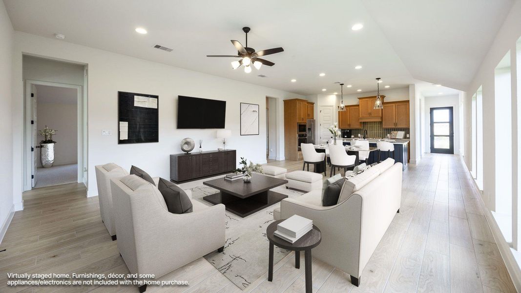 Furnished interior view inside a new home in The Colony, Bastrop (Image 6).