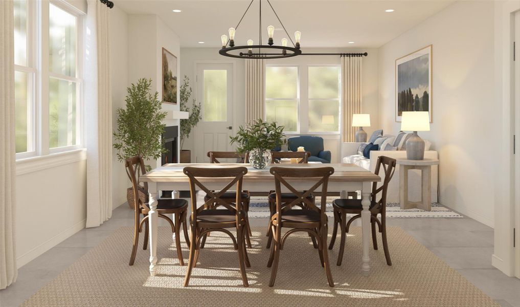 Charming dining area (*Artist rendering used for illustration purposes only.)