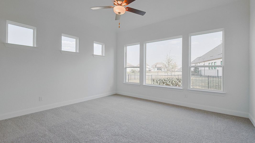 Representative furnished interior of a home built from the Villanova by DRB Homes in Creekhaven, Iowa Colony (Image 9).