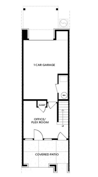 2D floor plan layout for the The Barnsley I by The Providence Group in IveyBrooke, Alpharetta, GA (Image 24).
