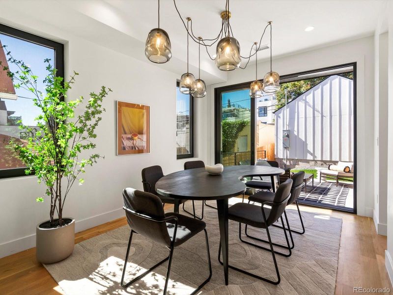 Furnished interior view inside a new home in , Denver (Image 36).