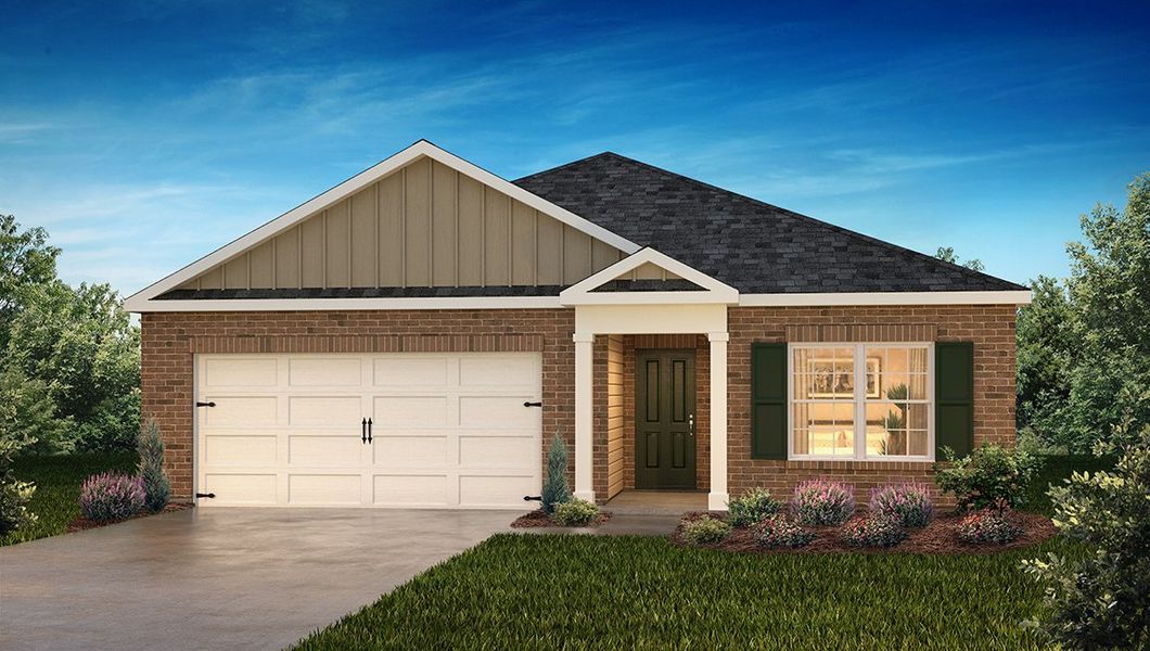 Representative exterior photo of a completed home built from the Aria by D.R. Horton in Waverly Station, Greenwood, SC (Image 16). Representative exterior photo of a completed home built from the Aria by D.R. Horton in Waverly Station, Greenwood, SC (Image 16).