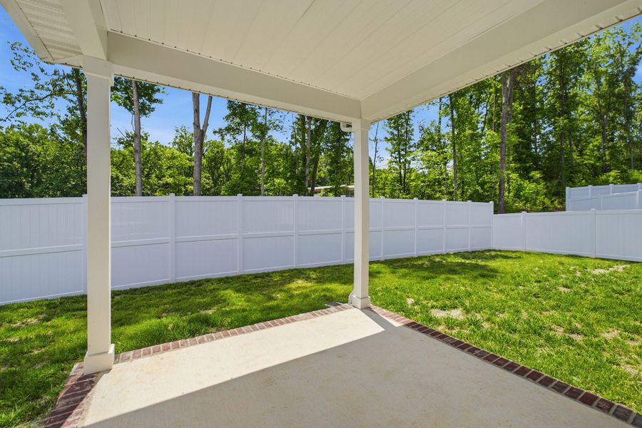 Exterior details and patio area of a home in Brush Creek, Fairview (Image 28). Exterior details and patio area of a home in Brush Creek, Fairview (Image 28).